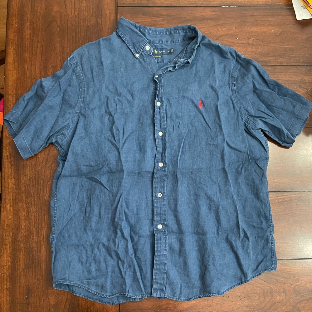 Ralph Lauren Dark Blue Casual Button Down Shirt